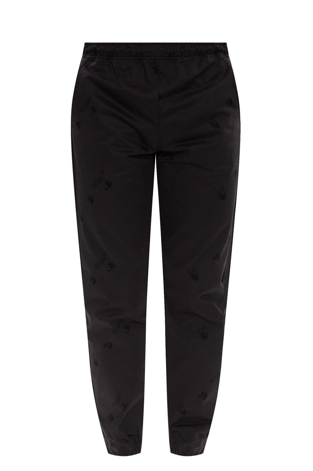 Off-White Printed boyfriend-modell trousers